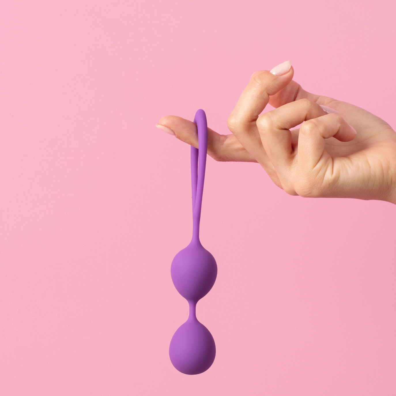 Purple kegel balls sex toy