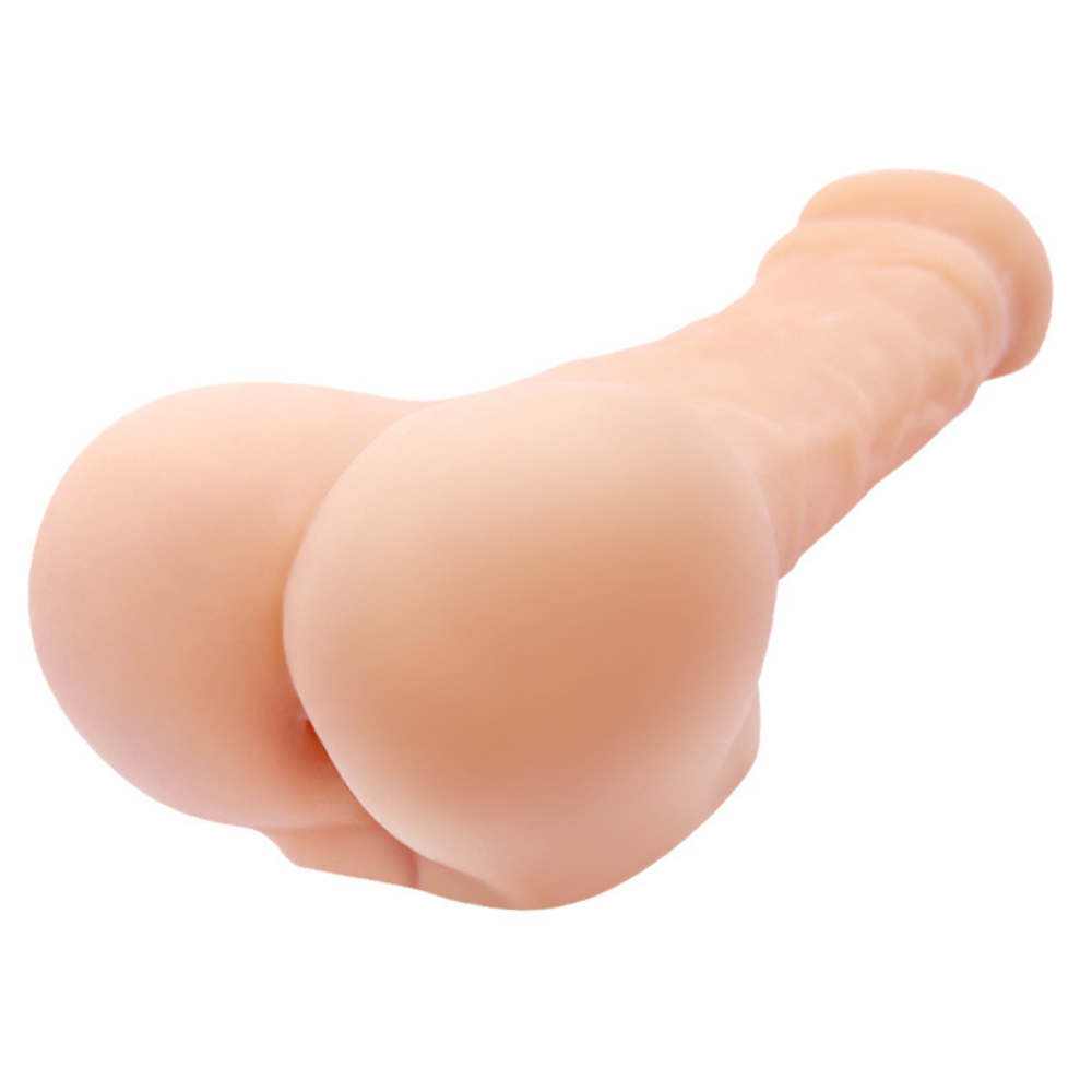 Luvland Bigger Man Plus Share male sex toy in flesh color, 9.5 inches/24 cm, realistic design for adult couples use