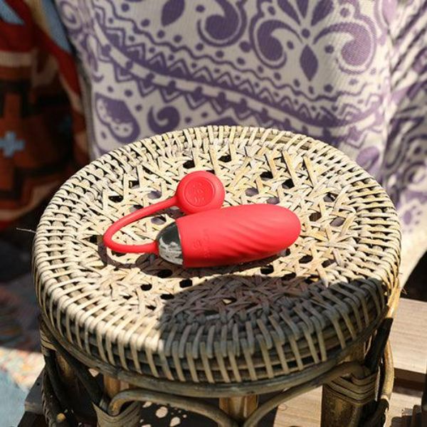 Svakom Ella vibrating bullet in black, compact personal massager with smooth surface and discreet design for intimate pleasure.