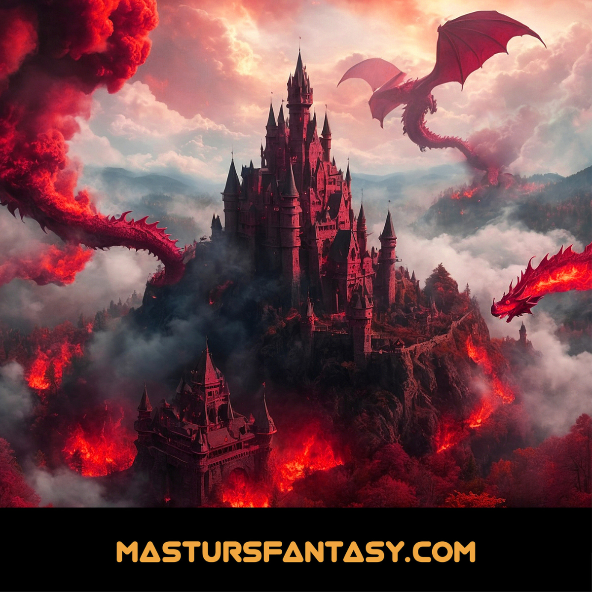 Shots Masturs Solara Fire Sorceress Rechargeable vibrator, black silicone with textured design and control buttons, on a white background.