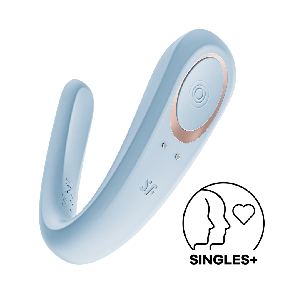Satisfyer Double Classic sex toy with dual stimulation, featuring sleek design and ergonomic shape for enhanced pleasure.