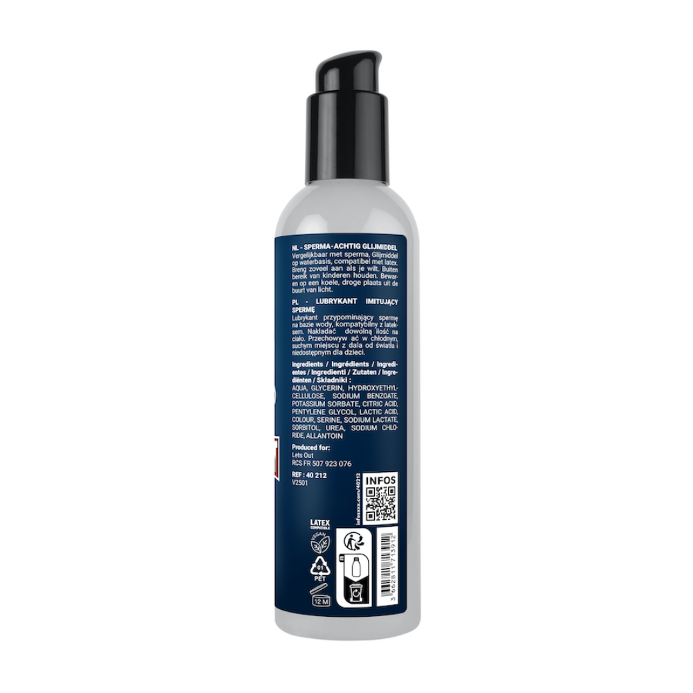 Luvland Fuck & Fist Cum Load Lubricant 250ml bottle showing the product label and packaging for intimate use.