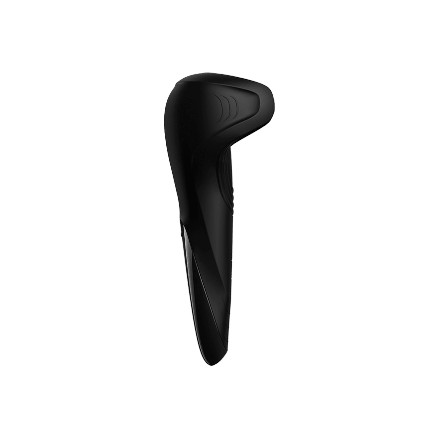 Black Satisfyer Men Wand sexual wellness device with ergonomic design and smooth surface for targeted stimulation.