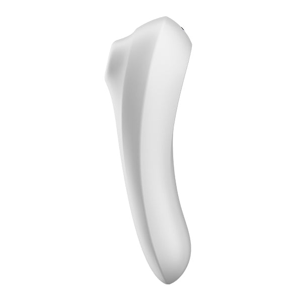 Satisfyer Dual Pleasure sex toy with dual stimulation design, featuring soft silicone and ergonomic shape for enhanced pleasure.