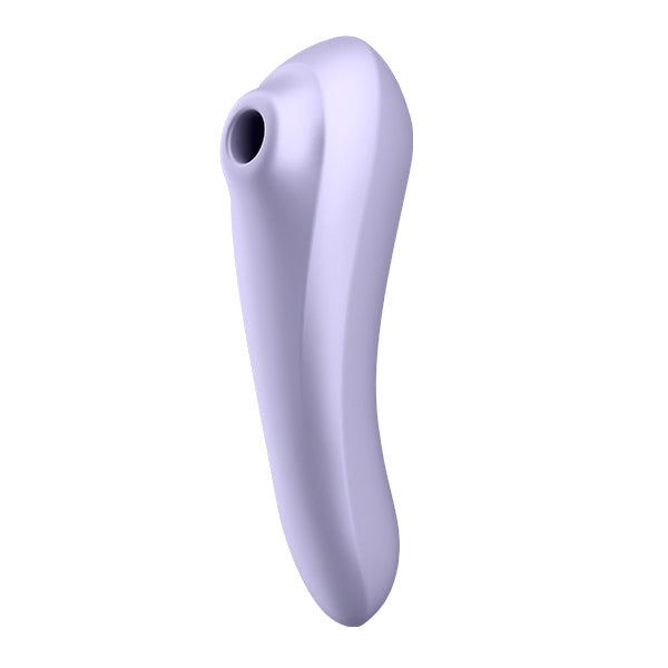 Satisfyer Dual Pleasure vibrator with dual motors, sleek design, and ergonomic shape for enhanced pleasure.