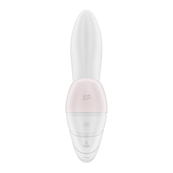 Satisfyer Supernova sexual wellness device with sleek design and multiple stimulation modes, shown in close-up view.