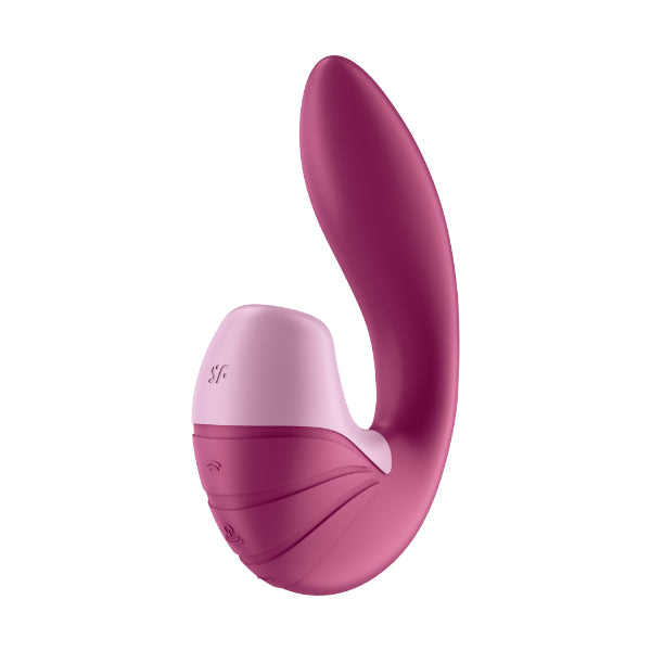 Satisfyer Supernova pleasure device with sleek design and ergonomic shape, shown in close-up on a white background.