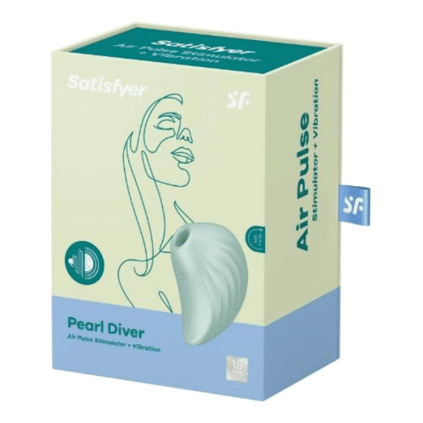 Satisfyer Pearl Diver personal massager with sleek design and textured surface, ideal for discreet pleasure and relaxation.