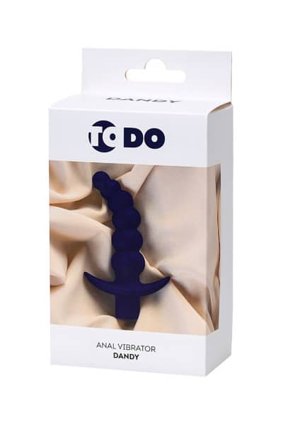 Purple Luvland To Do Dandy Anal Vibrator with textured surface and ergonomic design for comfortable anal stimulation.