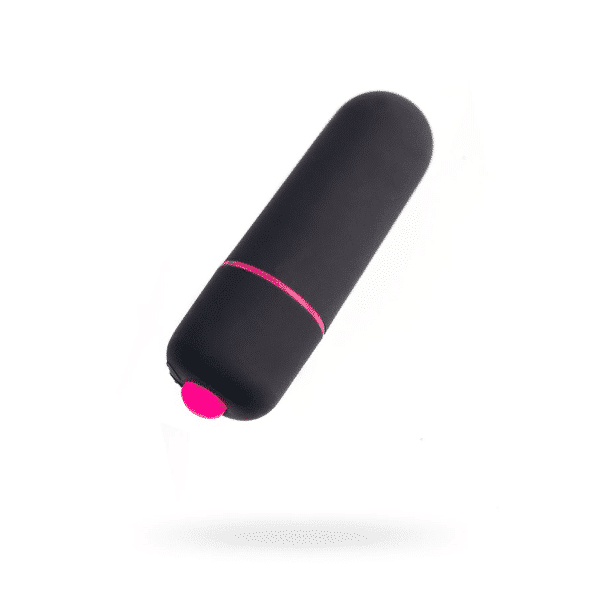 Toyfa Toys Braz Bullet in black, a compact personal massager with a smooth surface and sleek design.