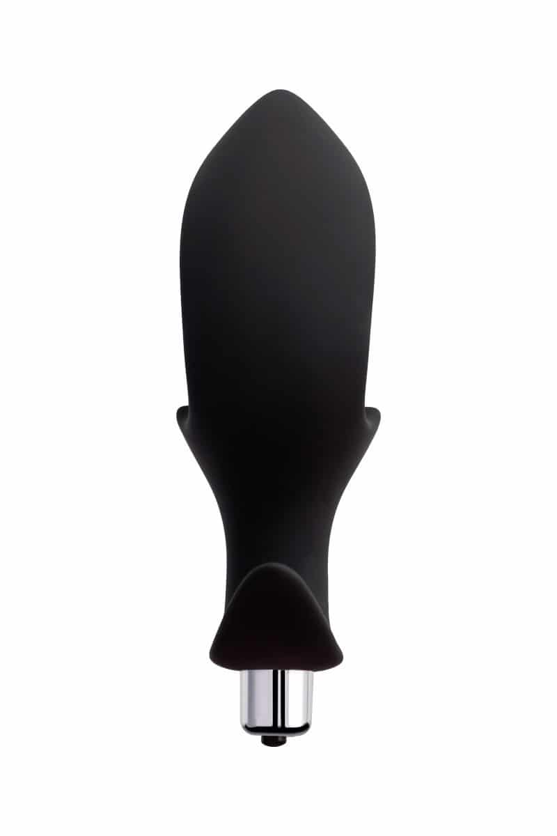 Black Popo Pleasure Cordis by Toyfa, a large, sleek vibrating sex toy designed for enhanced pleasure.