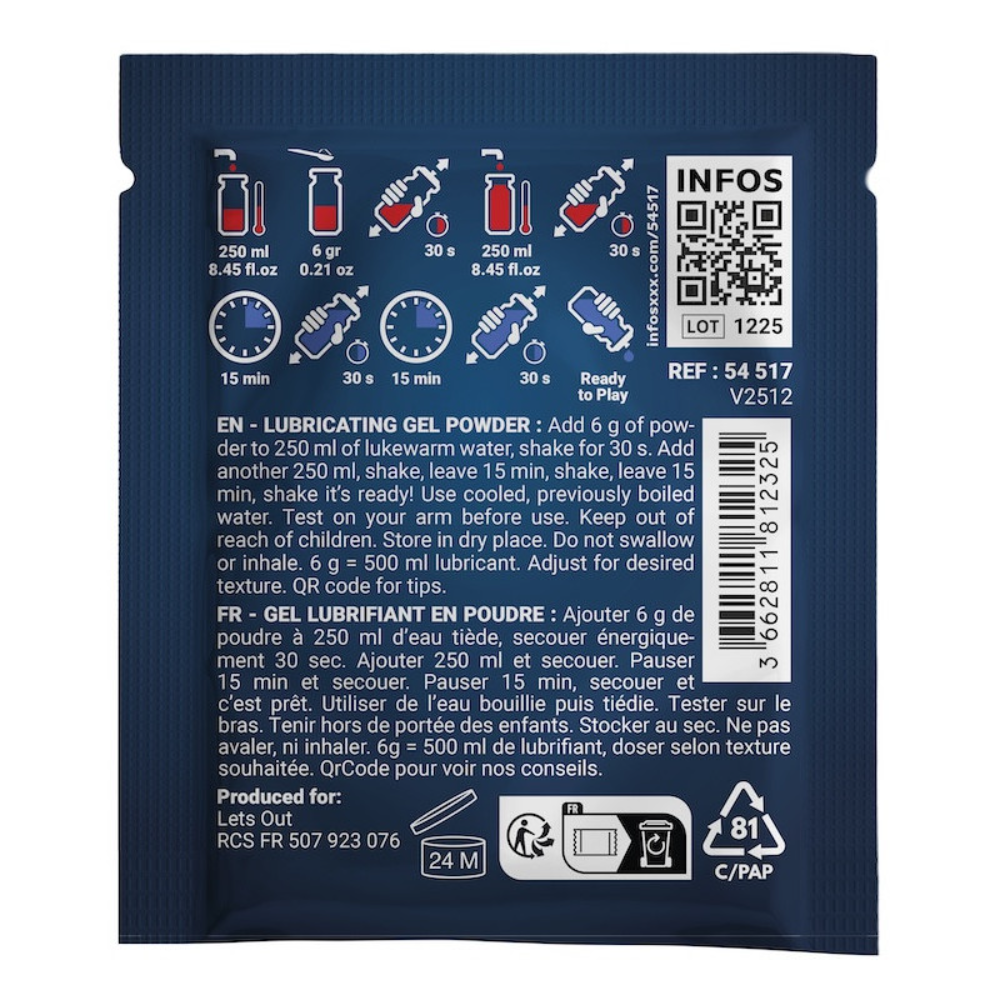 Luvland Fuck & Fist FF Powder container with label, featuring a black and white design and product information on the packaging.
