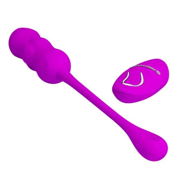 Pretty Love Leshy Wireless Egg rechargeable vibrator in smooth pink silicone, compact and discreet design for intimate pleasure.