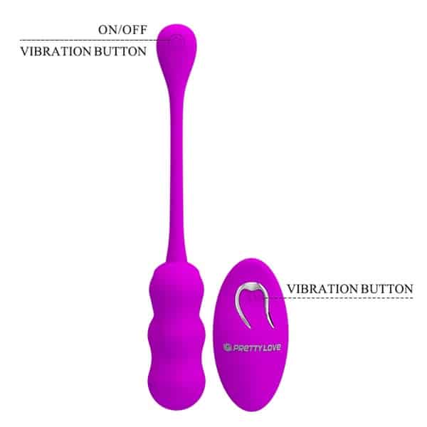 Pretty Love Leshy Wireless Egg rechargeable vibrator with smooth surface and compact design for discreet pleasure.