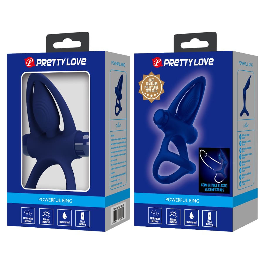 Blue Pretty Love Mat Powerful Ring with intricate design, showcasing vibrant color and detailed craftsmanship.