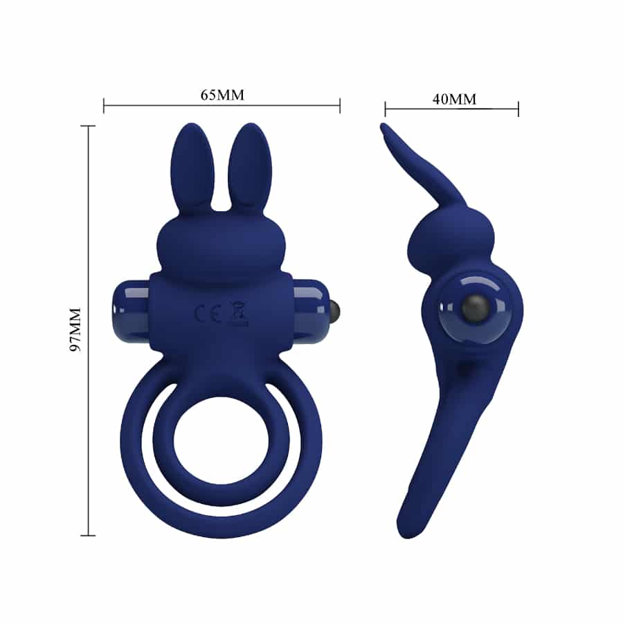 Blue Pretty Love Darey powerful ring with intricate design, showcasing the elegant jewelry piece on a neutral background.