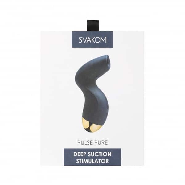 Svakom Pulse Pure personal massager in sleek design, showing its compact body and smooth surface.