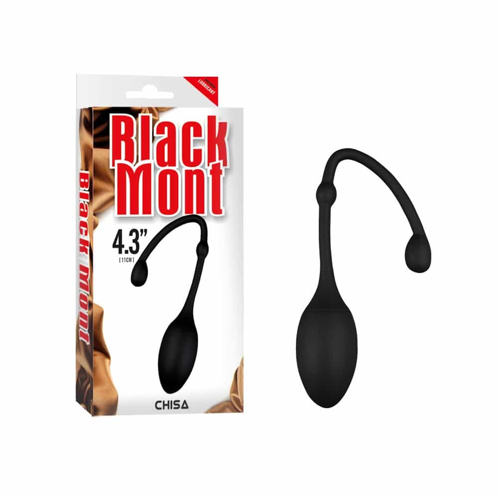 Black Mont Velvet Kiss iOrgasm by Chisa, featuring sleek velvet texture and ergonomic design for pleasurable experience.