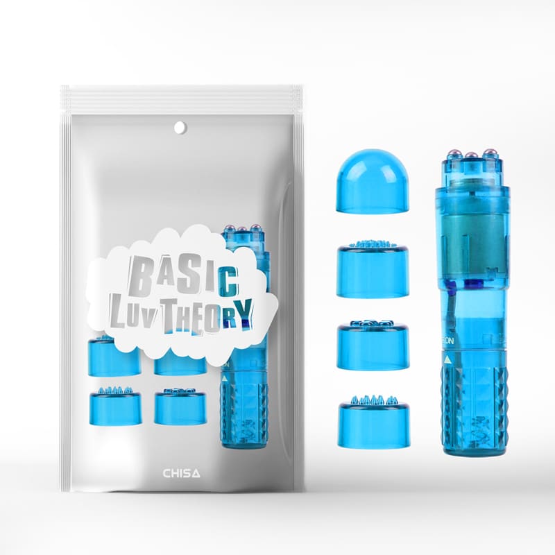 Chisa Basic Luv Theory The Ultimate Mini Massager in white, compact handheld device for soothing muscle relaxation.