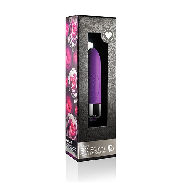 Luvland RO-80mm 7-speed vibrator in vibrant colors, featuring ergonomic design and textured surface for pleasurable stimulation.