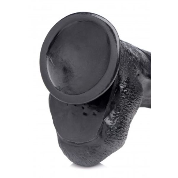 Luvland Master Cock Raging Rhino 17-inch dildo with realistic design and textured surface, ideal for adult pleasure.