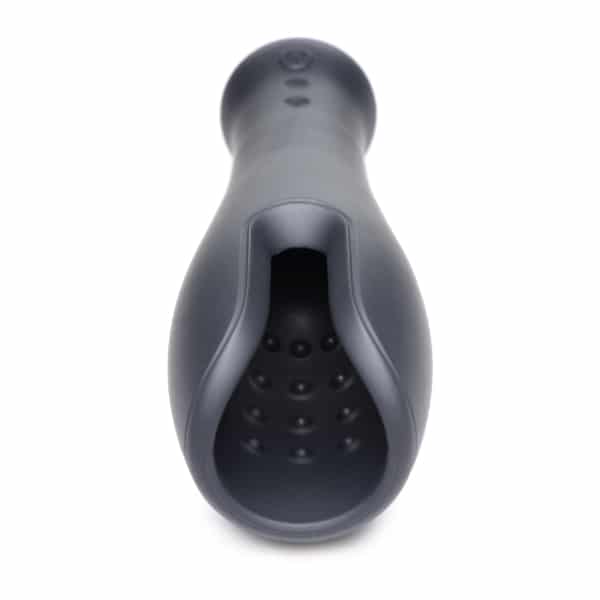 XR Trinity Vibes 10x vibrating silicone stroker with textured interior and ergonomic design for enhanced pleasure.