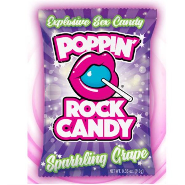 Colorful Poppin Rock Candy Fruit Stand by Luvland with assorted vibrant rock candies on display.