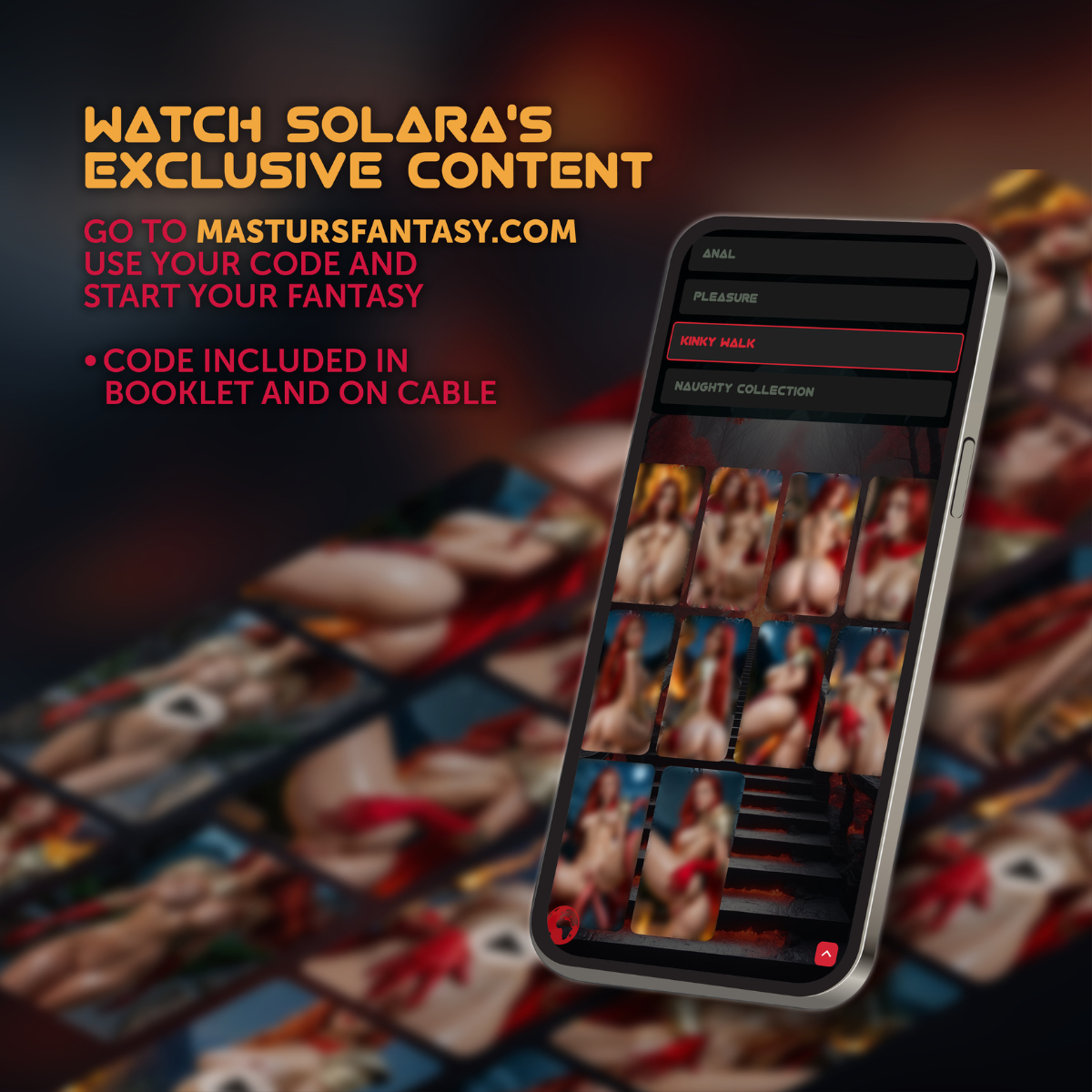 Shots Masturs Solara Fire Sorceress Rechargeable vibrator with textured surface and ergonomic design for enhanced pleasure.