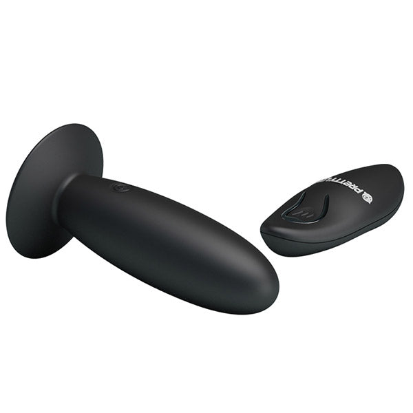 Wireless Pretty Love rechargeable butt plug with smooth silicone surface, designed for comfortable anal pleasure.