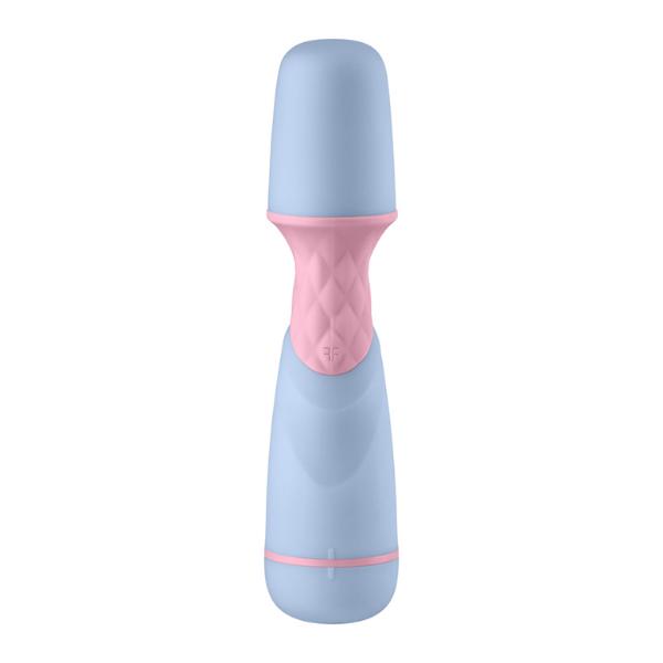 Use a blue wand vibrator while sexting