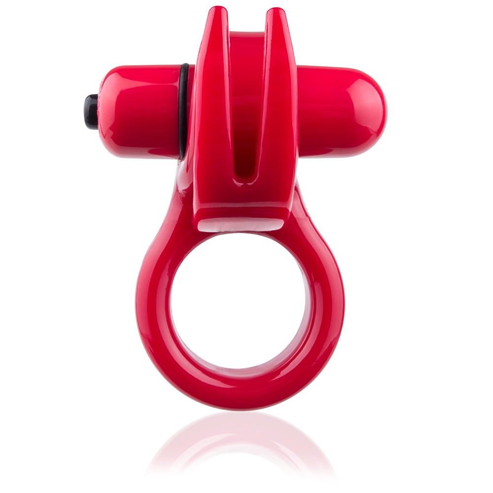 Screaming O Orny Vibe Ring in red, a silicone wearable vibrating ring designed for adult pleasure and intimacy.