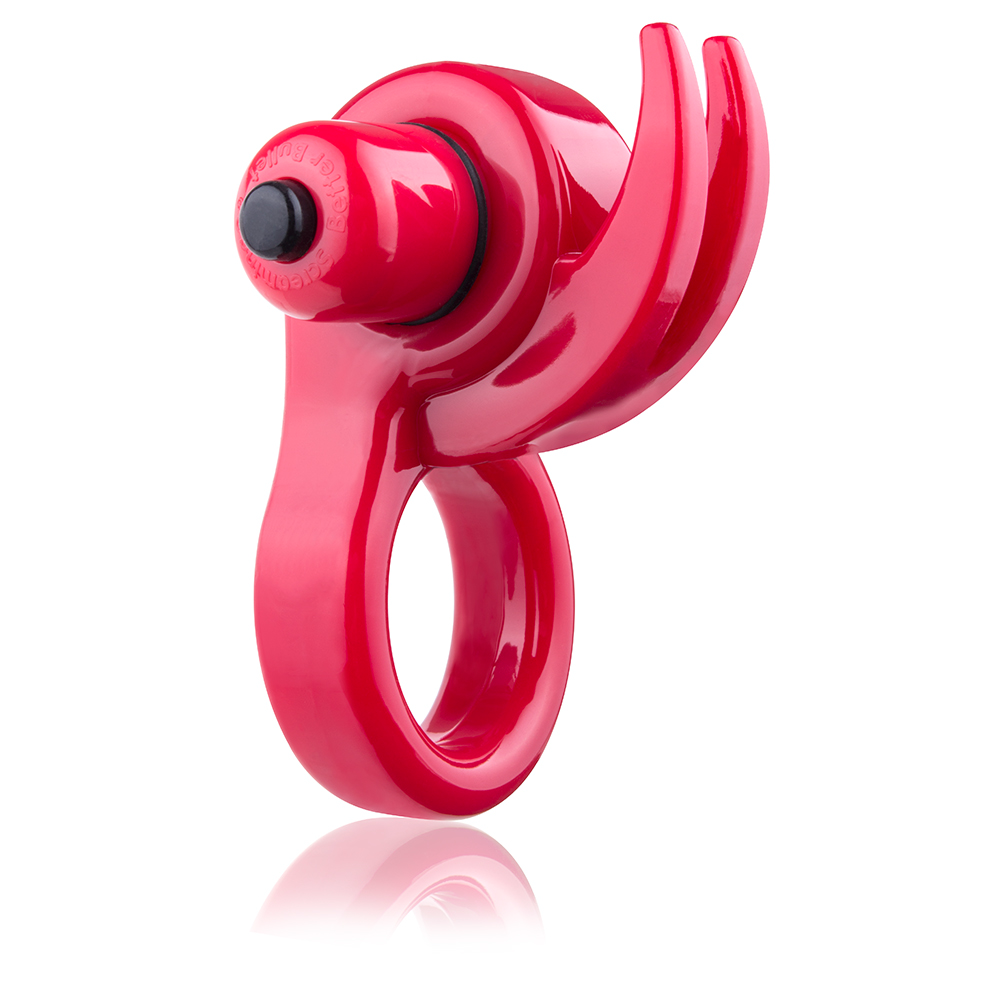 Screaming O Orny Vibe Ring in red, a flexible silicone vibrating ring designed for enhanced pleasure and stimulation.