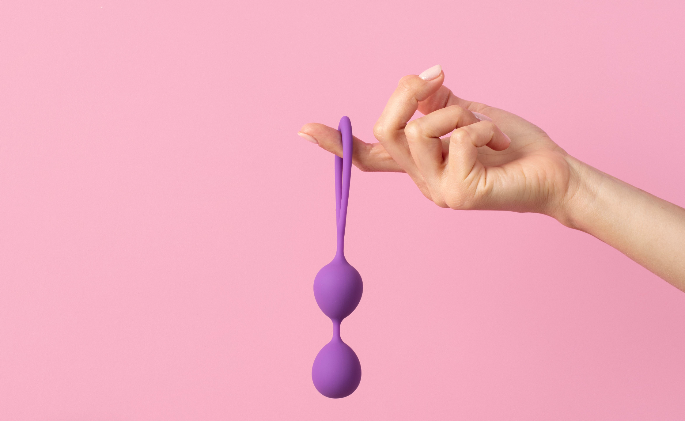 Purple kegel balls sex toy
