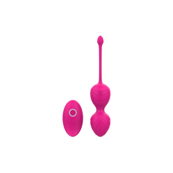 Wonderland Pearl Rechargeable Hot Pink vibrator with smooth surface and ergonomic design for comfortable use.