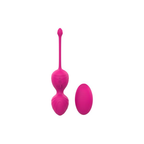 Wonderland Pearl Rechargeable Hot Pink vibrator with smooth surface and ergonomic design, ideal for personal pleasure.