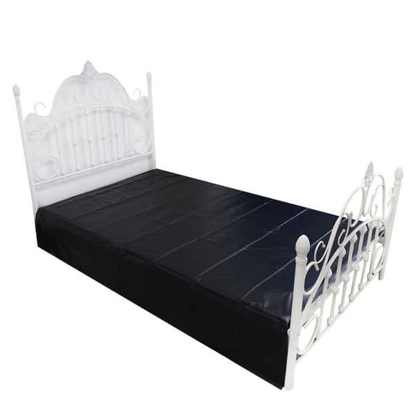 Black bed sling from Ideal Leather, showcasing sturdy fabric and secure attachment points for comfortable bed support.