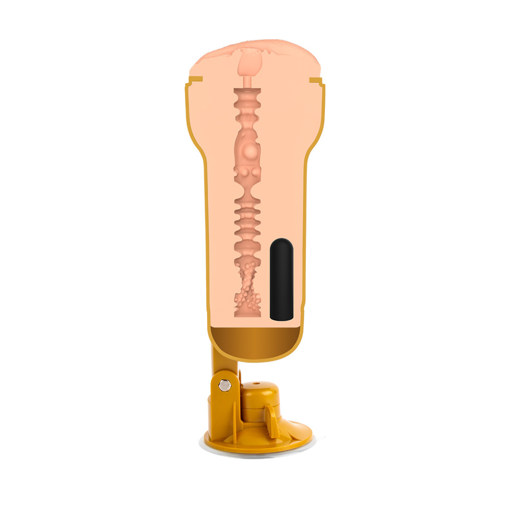 Chisa Mx Signature Abbie realistic vagina cup, rechargeable adult toy with detailed design and ergonomic shape.