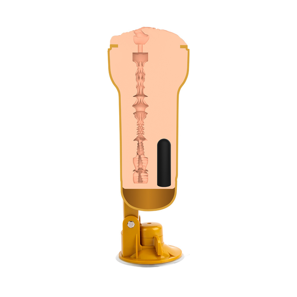 Chisa Mx Signature Holly realistic vagina cup, rechargeable sex toy with detailed interior and ergonomic design.