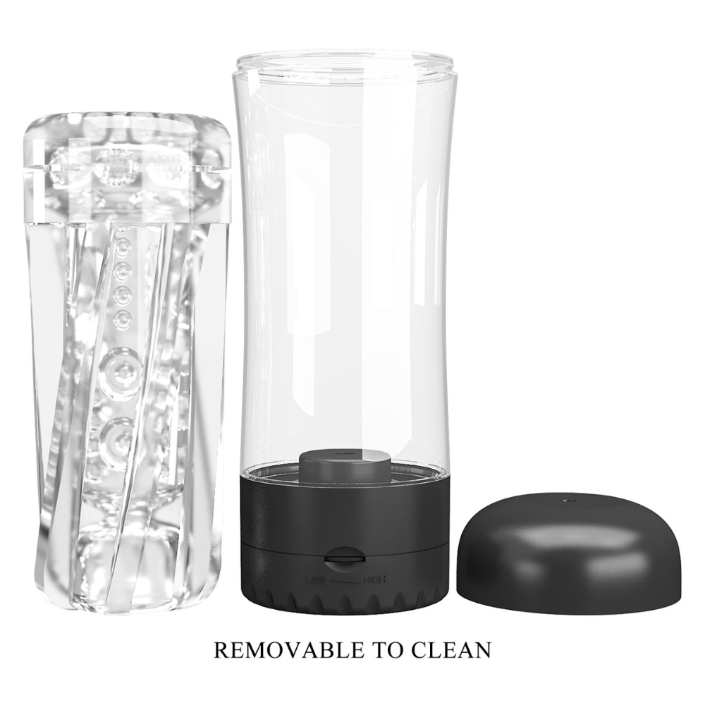 Pretty Love Tamara vagina masturbator in clear silicone with textured interior for realistic sensation.