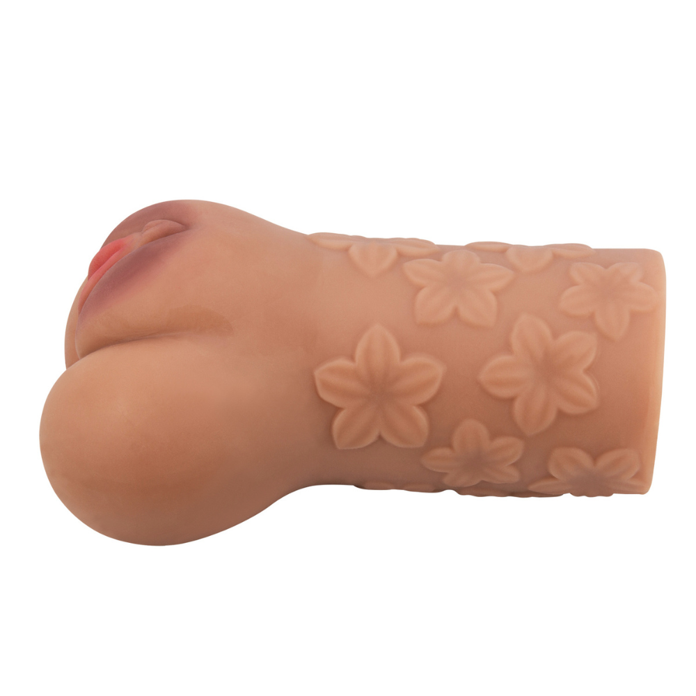 Pretty Love Crazy Bull Scarlet Tan adult toy with textured surface and realistic design, ideal for intimate pleasure.