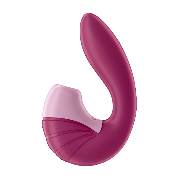 Satisfyer Supernova sexual wellness device with ergonomic design, shown in a close-up image highlighting its sleek appearance.