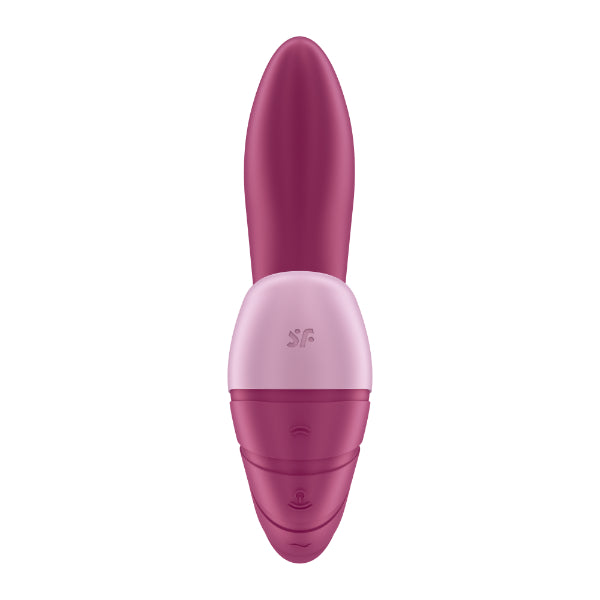 Satisfyer Supernova sex toy featuring sleek design with ergonomic curves and textured surface for enhanced pleasure.