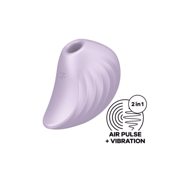 Satisfyer Pearl Diver sex toy with pearl vibrator and ergonomic design, shown in a sleek black color.