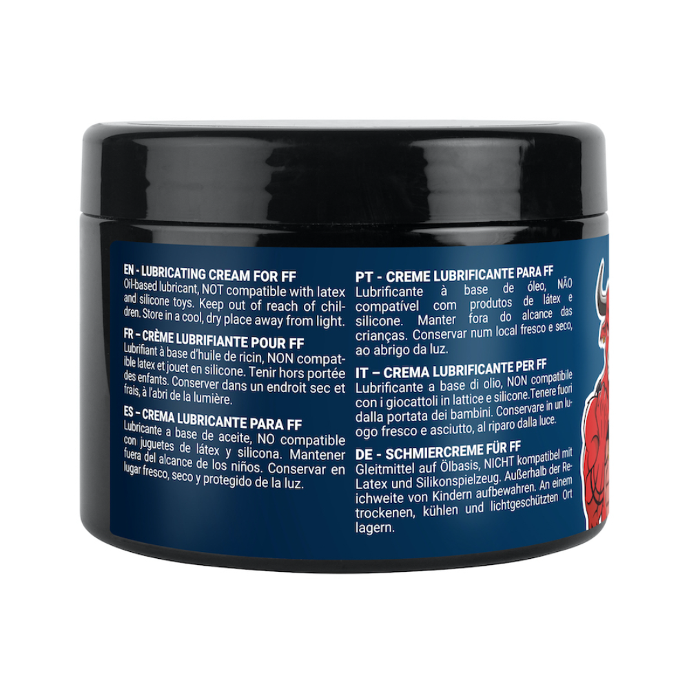 Luvland Fuck & Fist Ff Cream oil-based lubricant in a 500ml bottle, smooth and creamy for comfortable use.