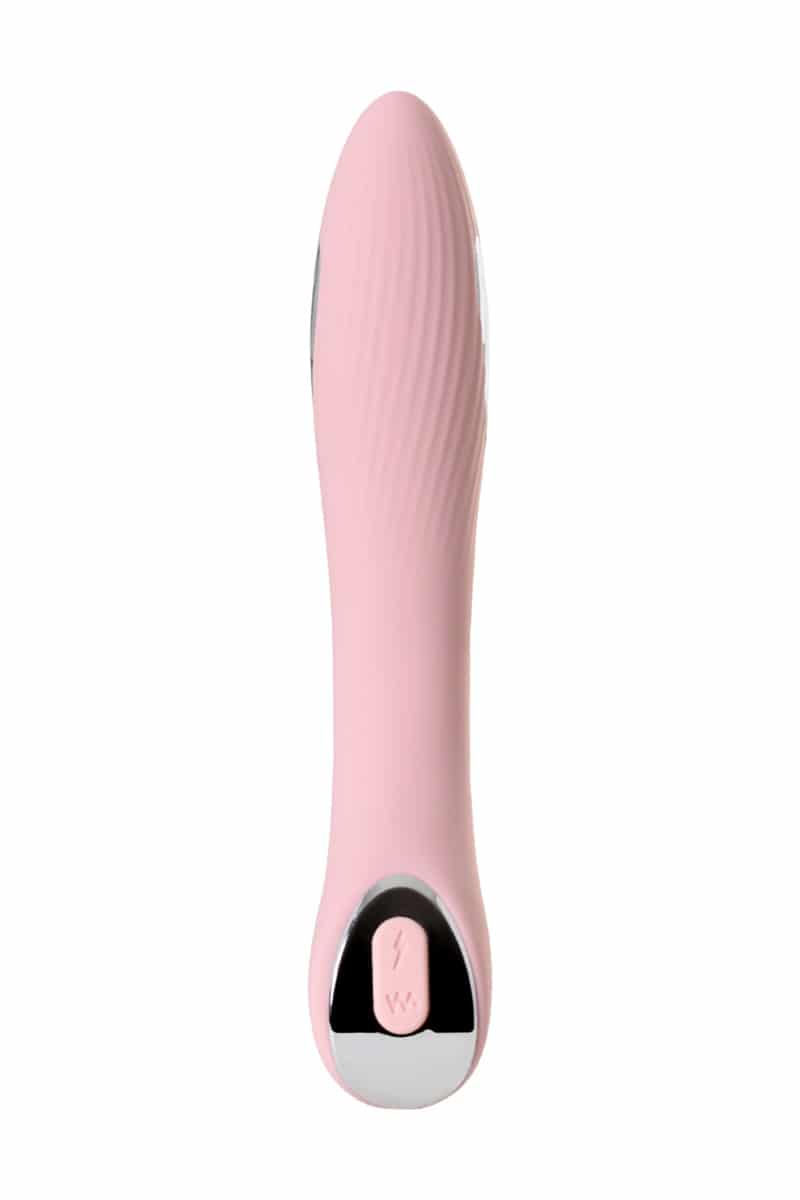 Luvland Physics Tesla G-Point Pink massage device with sleek pink design and ergonomic shape for targeted therapy.