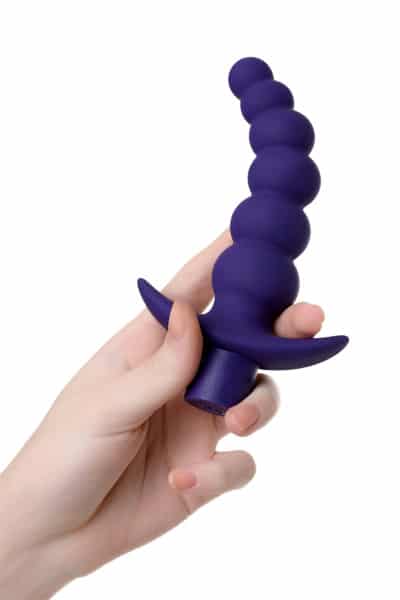 Luvland To Do Dandy Anal Vibrator in purple with textured design, displayed on a clean background.