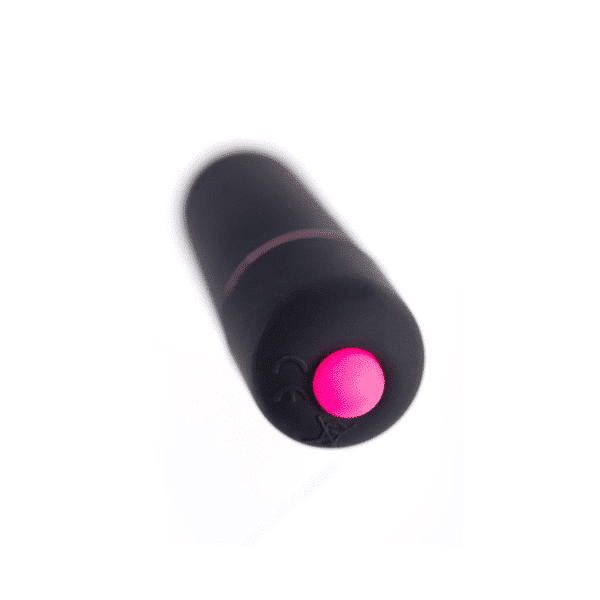 Toyfa Toys Braz Bullet in black, compact adult toy with sleek design and smooth surface, suitable for personal pleasure.