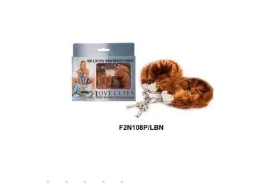 Furry Love Cuffs handcuffs by Luvland with soft, plush texture and adjustable straps for comfortable restraint.