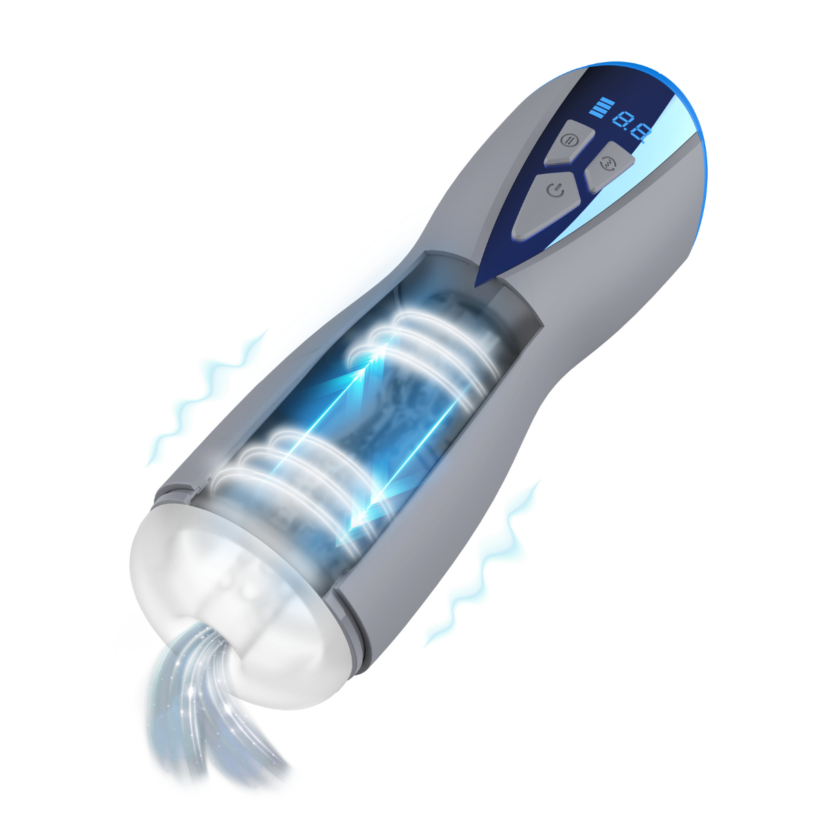 Shots Masturs Eloa Winged Goddess Rechargeable vibrator, sleek design with colorful wings, for personal pleasure and intimate use.