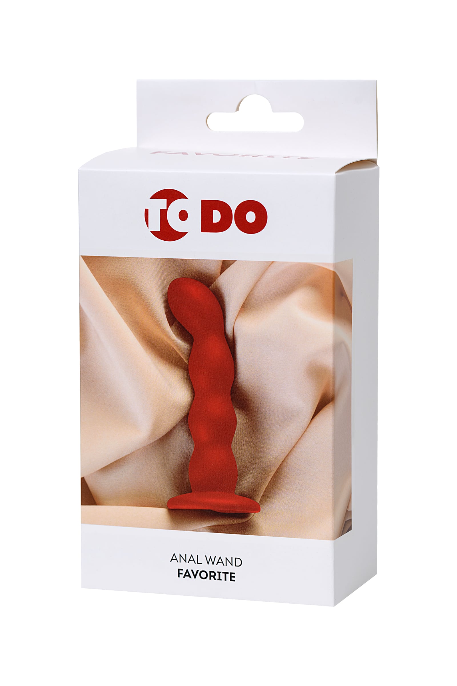 Luvland To Do Favorite Anal Wand in red, featuring smooth silicone texture and ergonomic design for comfortable use.